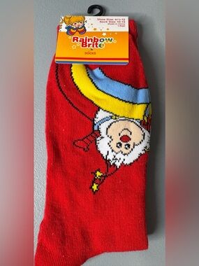 Rainbow Brite Character Crew Socks vintage style socks one size novelty